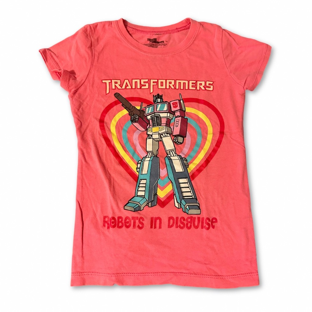 Transformers 100% Cotton T Shirt Girl’s Size S (4)